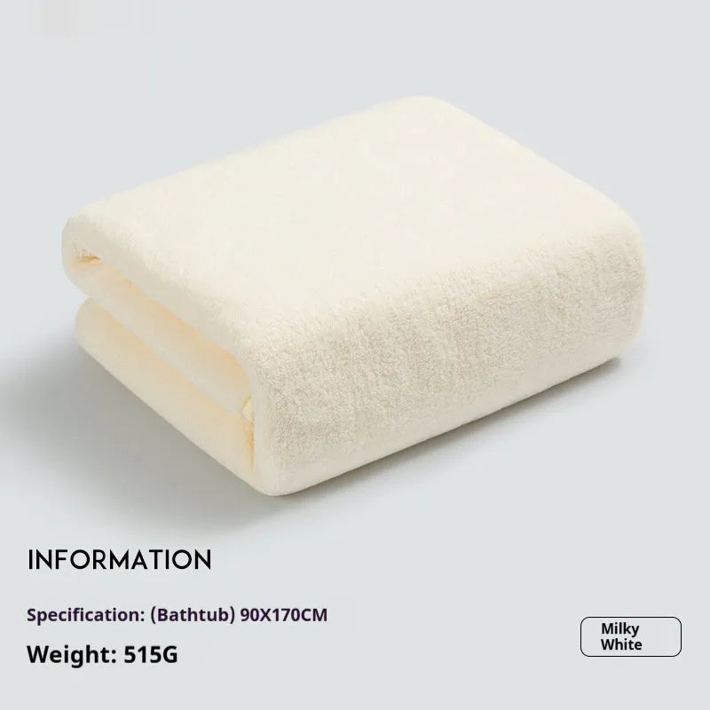 Baby's bath towel in light gray, super soft non-gauze lint-free plain weave 70x140cm