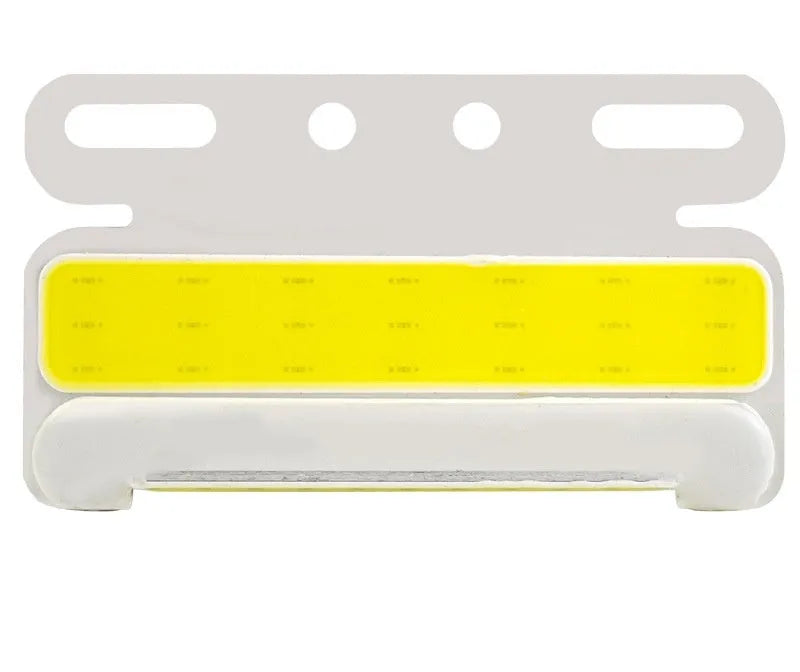 Waterproof aluminium alloy COB LED truck side marker light in red, yellow, green, blue, or white for 12V/24V vehicles