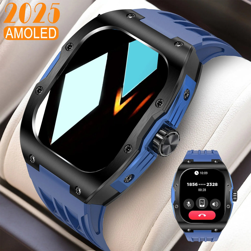 Smart watch fitness sports bracelet with AMOLED touch screen and multiple colour band options
