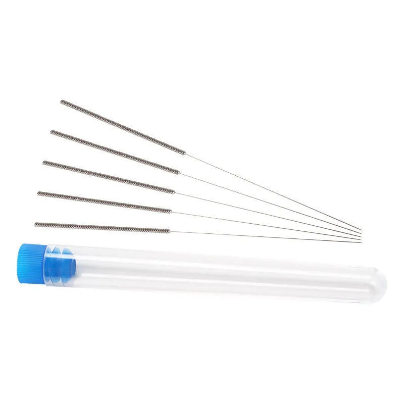 Mk8 E3D nozzle cleaning needles in five sizes with ten pieces per box for 3D printer maintenance
