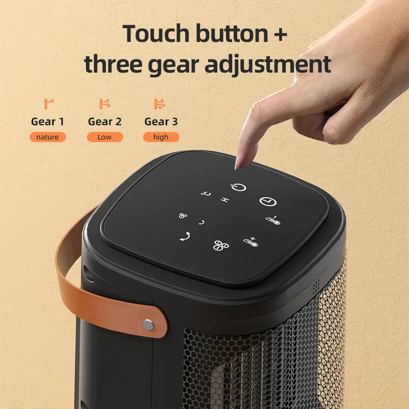Touch screen PTC heating radiator in 618 electronic colour with remote control