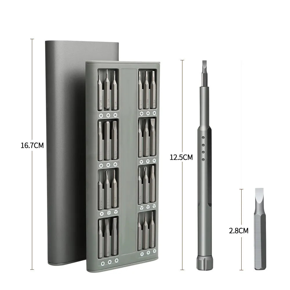 49-in-1 magnetic screwdriver tool set with nickel aluminium bronze construction for mobile phone repair