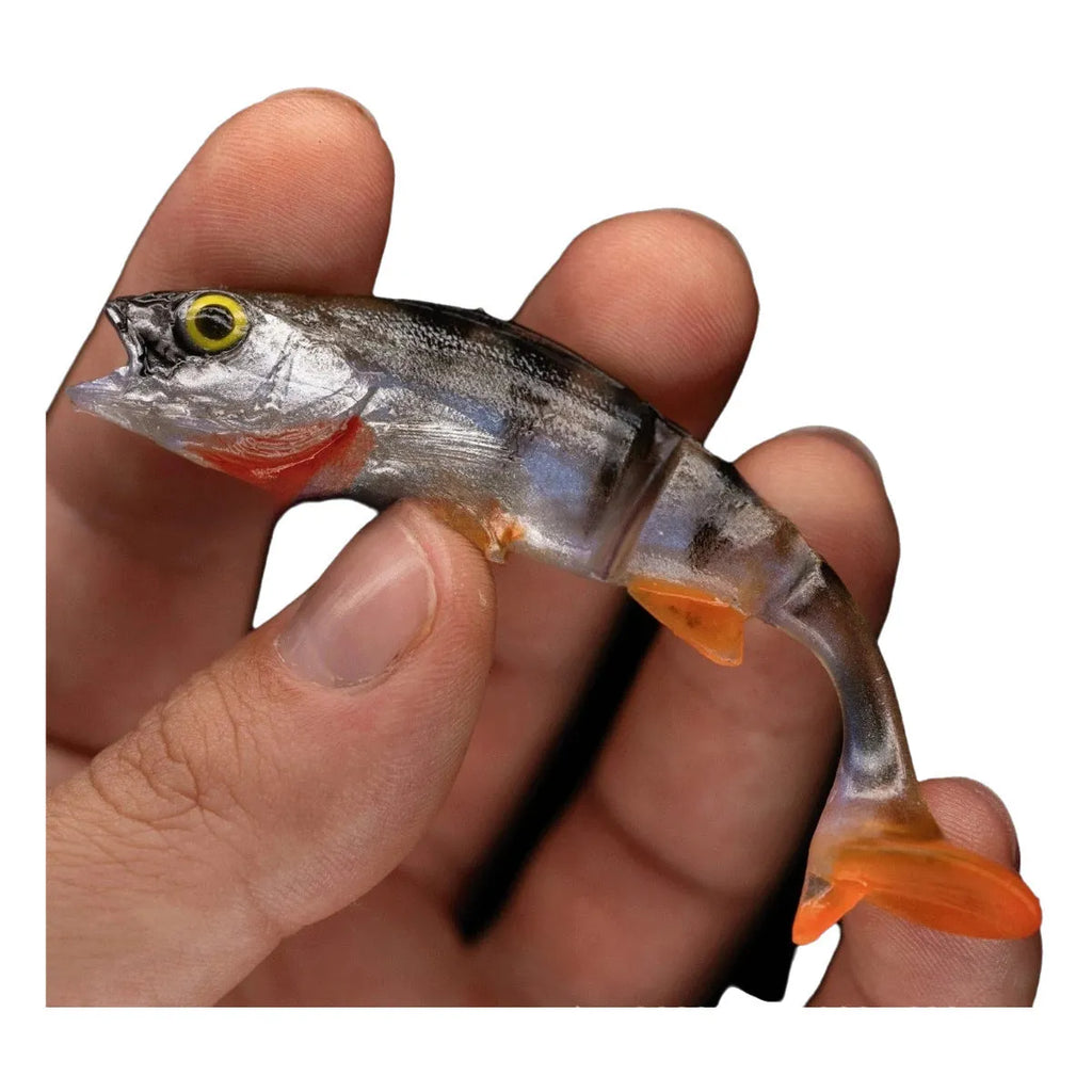 Fish T Tail soft fishing lure in realistic fish colour for catfish and sea fishing
