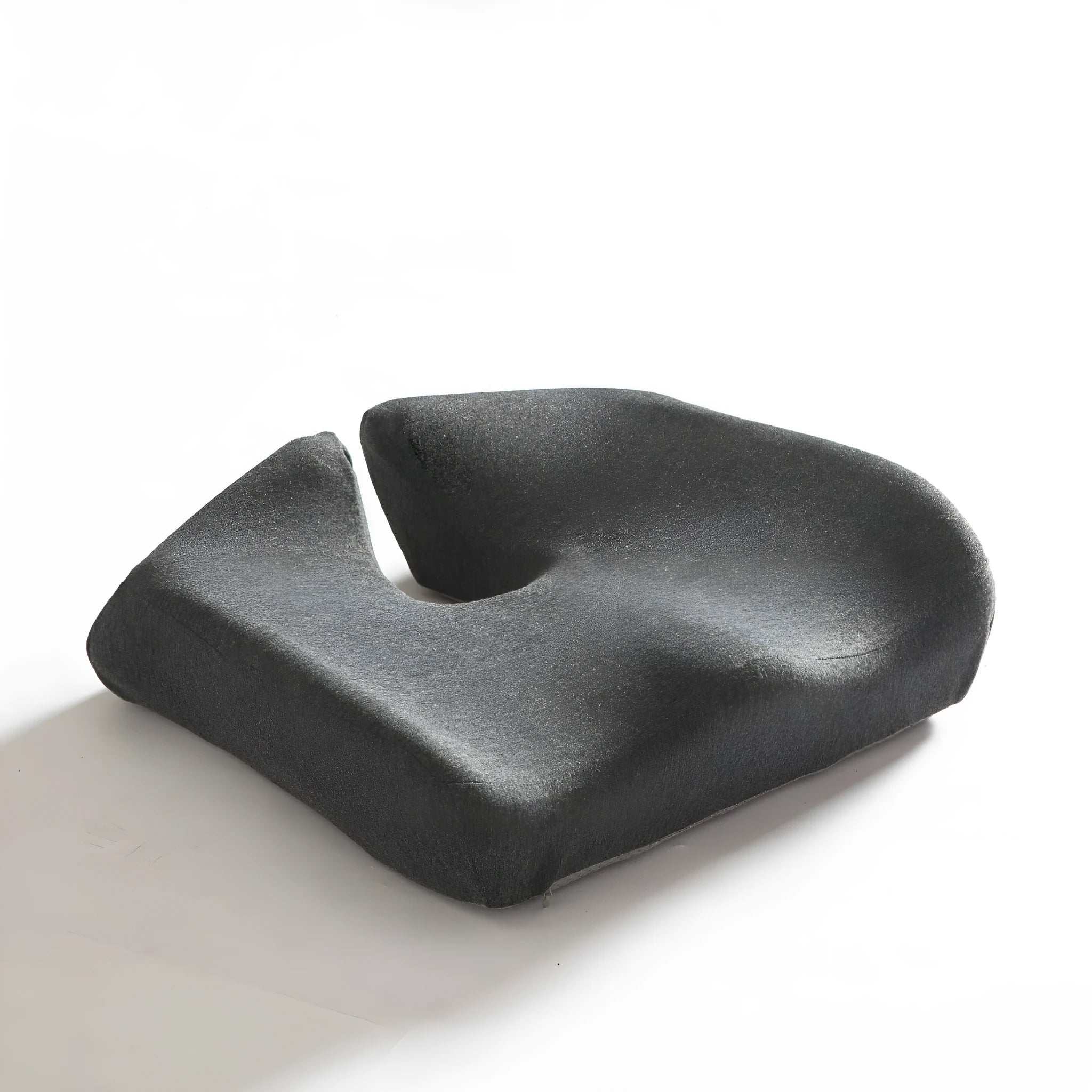 Memory foam office chair cushion with lumbar support measuring 36x40x11cm