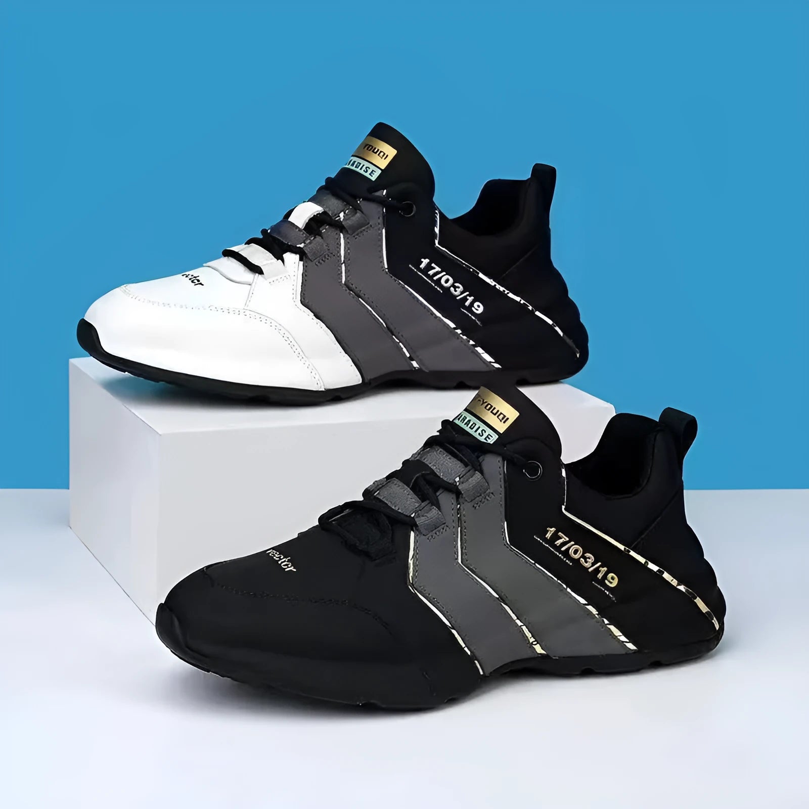 Low-top casual sneaker for teenagers in a grey colour with mesh lining and a plastic sole, shown with lace-up fastening.