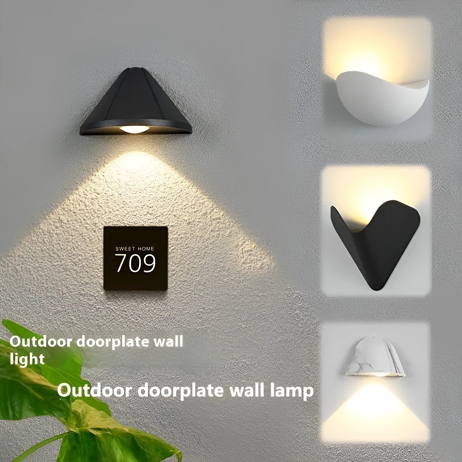 Black bird's nest design waterproof LED courtyard lamp with aluminium alloy construction