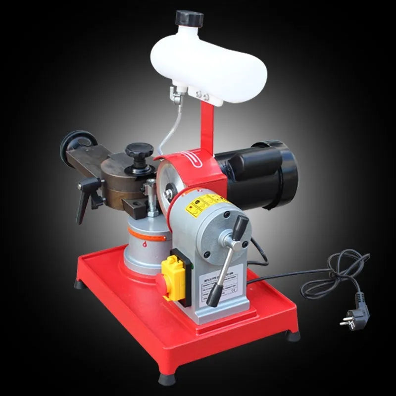 Small manual gear grinding machine for alloy circular saw blade sharpening with angle adjustment wheel