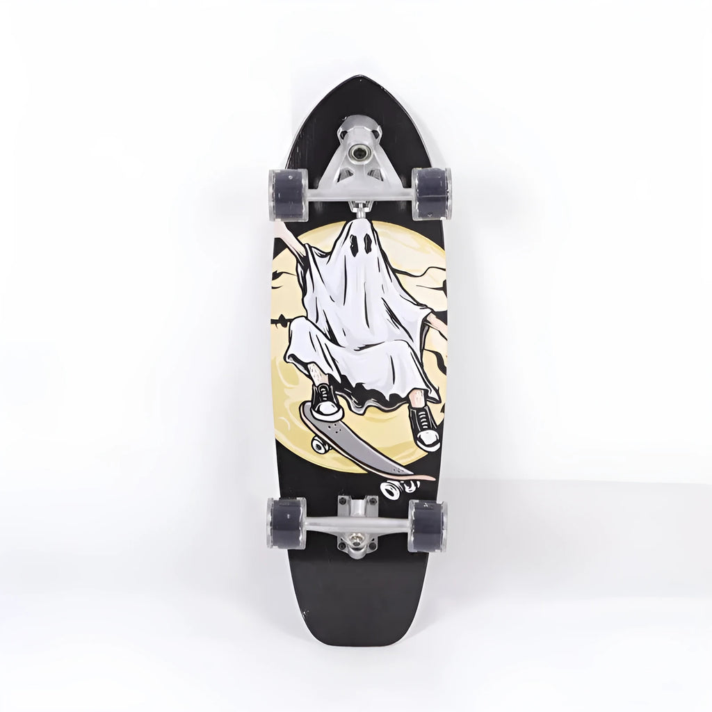 White maple wood street scooter skateboard with 31-inch deck for urban riding
