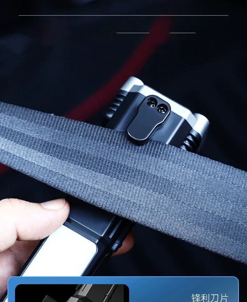 Silver portable LED flashlight with USB charging port, shown for outdoor and emergency use.