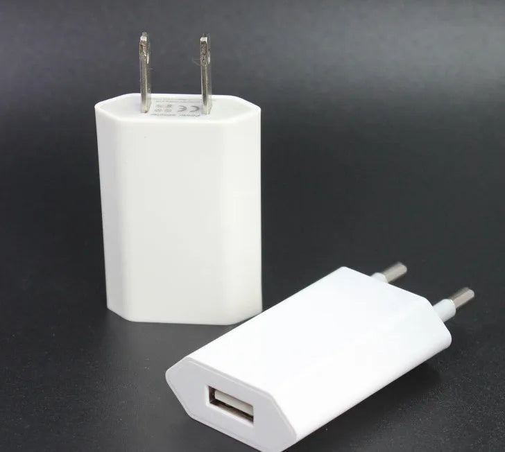 5V2A USB travel charger and cable for iPhone and iPad models