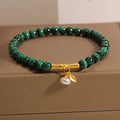 White crystal bamboo bracelet with adjustable high-rise styling and secure clasp