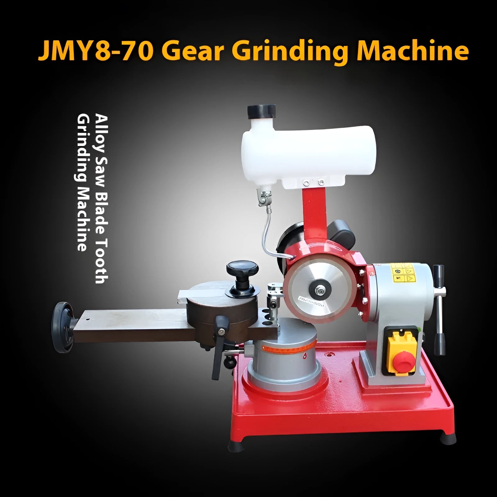 Small manual gear grinding machine for alloy circular saw blade sharpening with angle adjustment wheel
