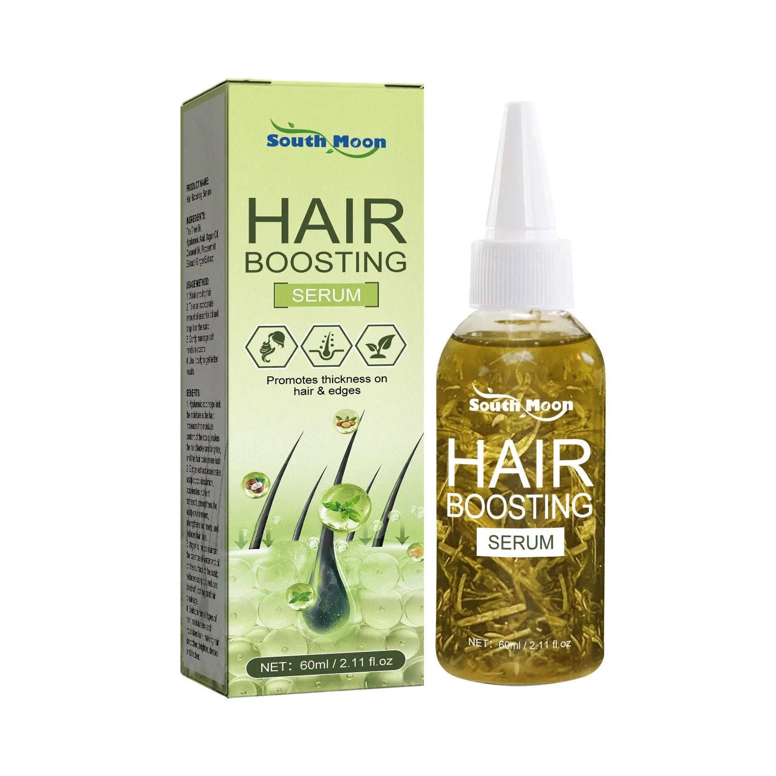 60ml bottle of anti-fall repair hair essential oil for dry ends and manic hair.