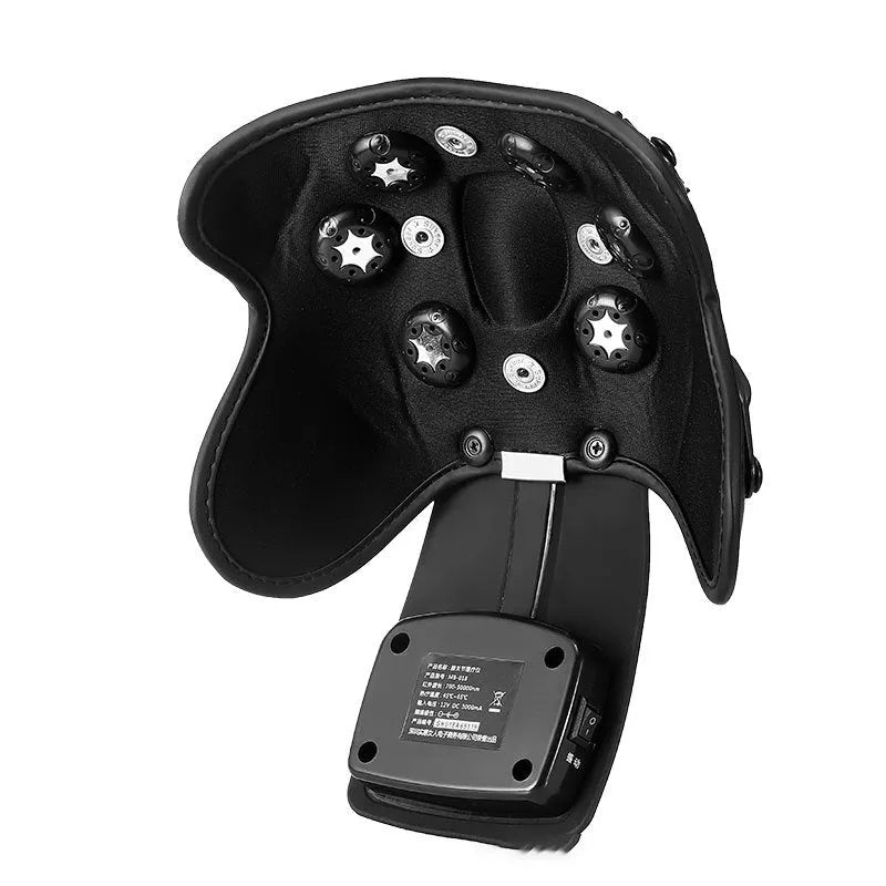 Knee and joint massager with infrared heat therapy, adjustable temperature control 45-65℃, includes knee and shoulder pads