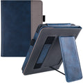 Kindle Paperwhite 5 leather case with built-in wrist strap in assorted colours