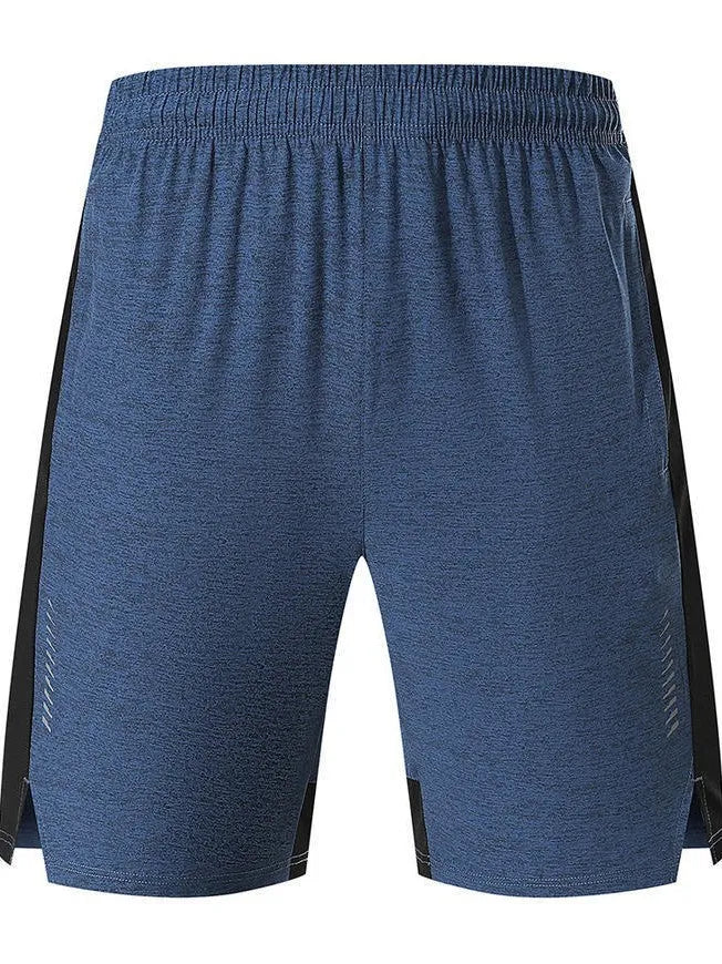 Men's forest green five-point spandex shorts with mid waist design and short length