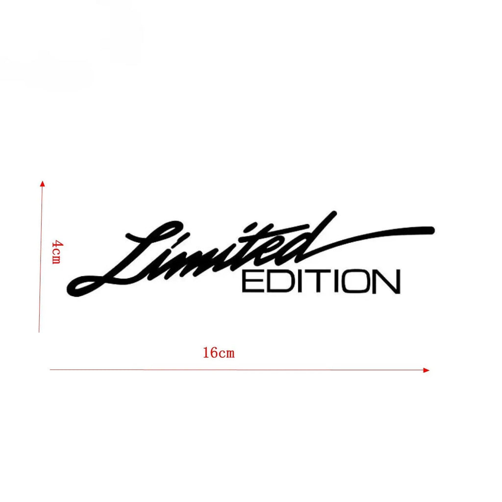 Black laser reflective car sticker with custom text design on vehicle surface