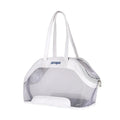 MOORPET leather cat outing carry bag in solid colour with 25L capacity