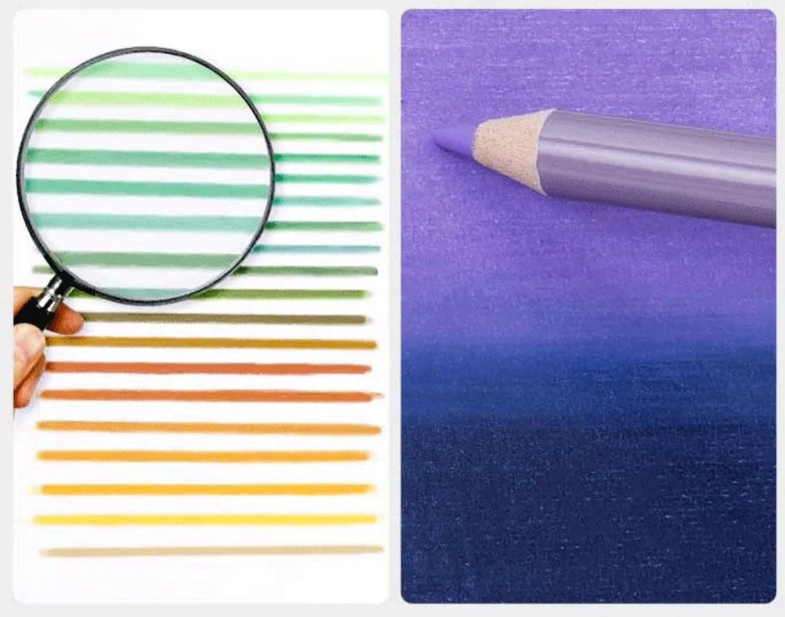 72-colour art pencil set in boxed packaging with basswood construction for drawing and sketching