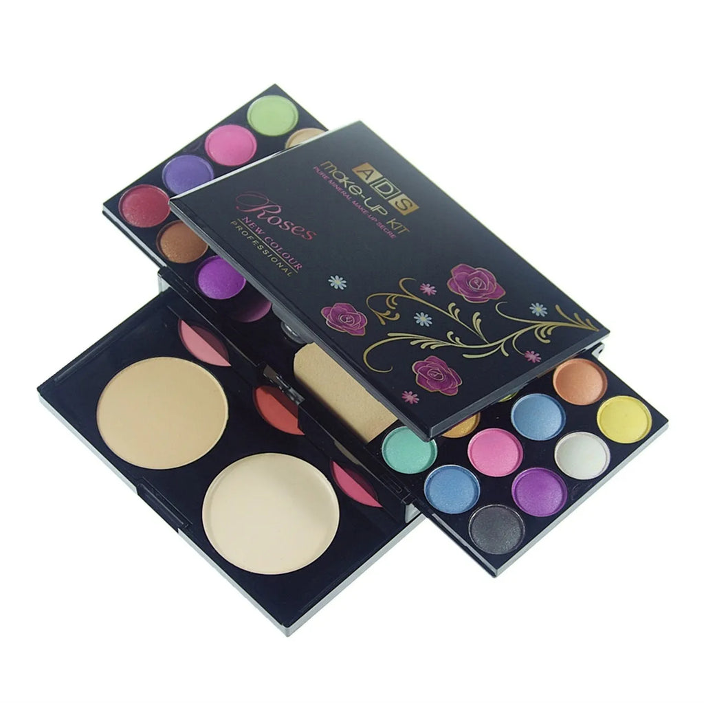 Edith 33 colour eye shadow make-up suit combination cosmetics palette in compact case