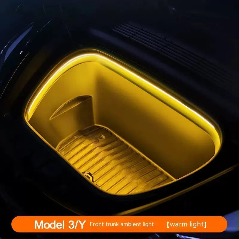 Tesla Model 3 and Model Y front centre console ambience light modification kit in three colour options