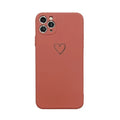 Solid colour silicone TPU back cover case for Apple iPhone on a table, showing colour options.