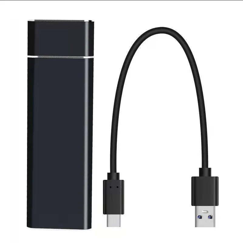 SSD mobile hard disk with metal casing in various colours showing ultra-thin 6TB external storage device