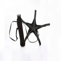 Black football juggling training belt with rotating mechanism for ball control practice