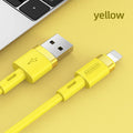 1.2-metre USB-C cable in five colour options with straight connectors