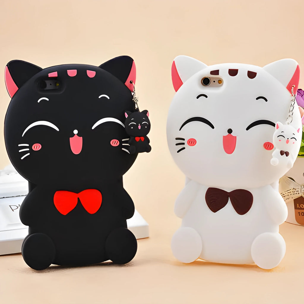 Soft silicone protective case for Samsung Galaxy and Apple iPhone smartphones showing edge coverage.