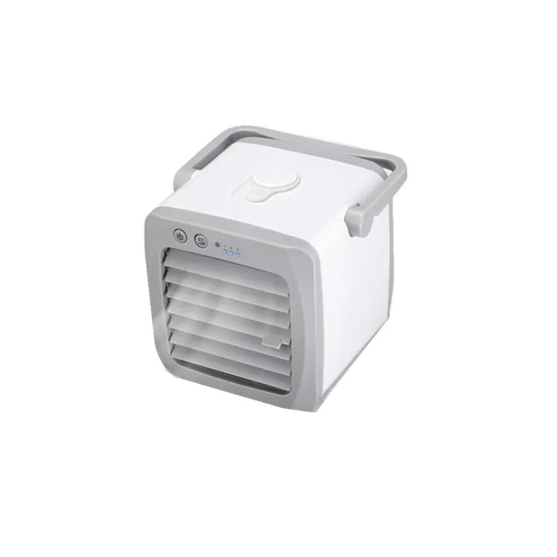 Mini USB portable air conditioner fan with evaporative water cooling, white, 160x170x160mm