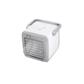 Mini USB portable air conditioner fan with evaporative water cooling, white, 160x170x160mm