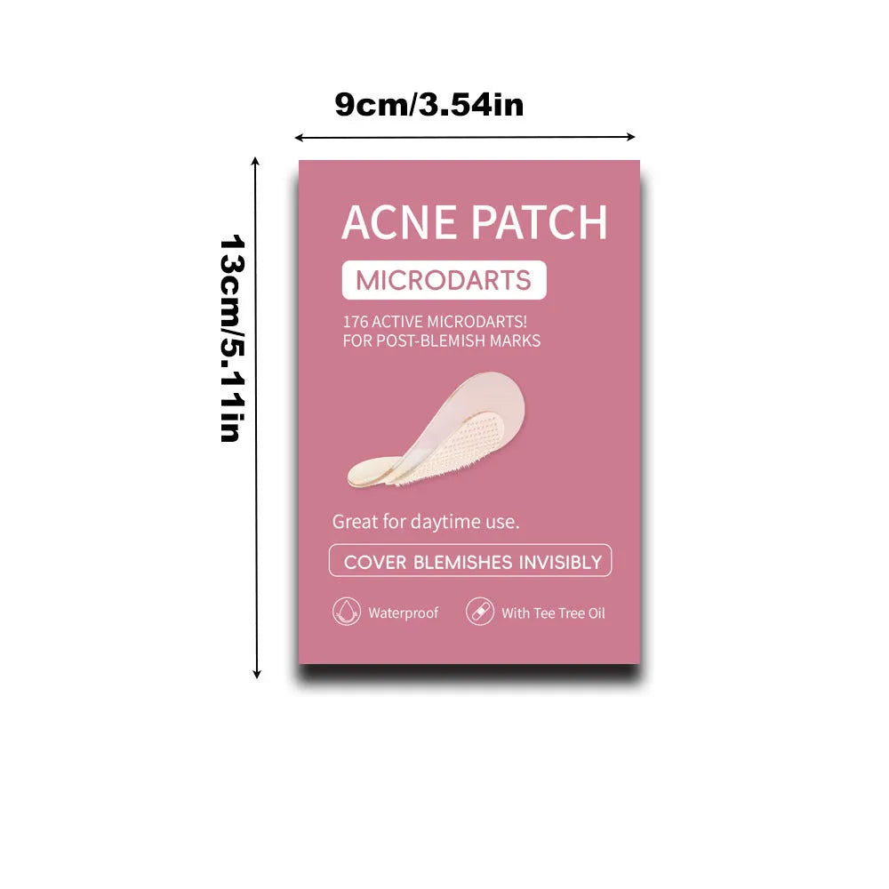 Clear acne patches in box for pimple and closed acne treatment
