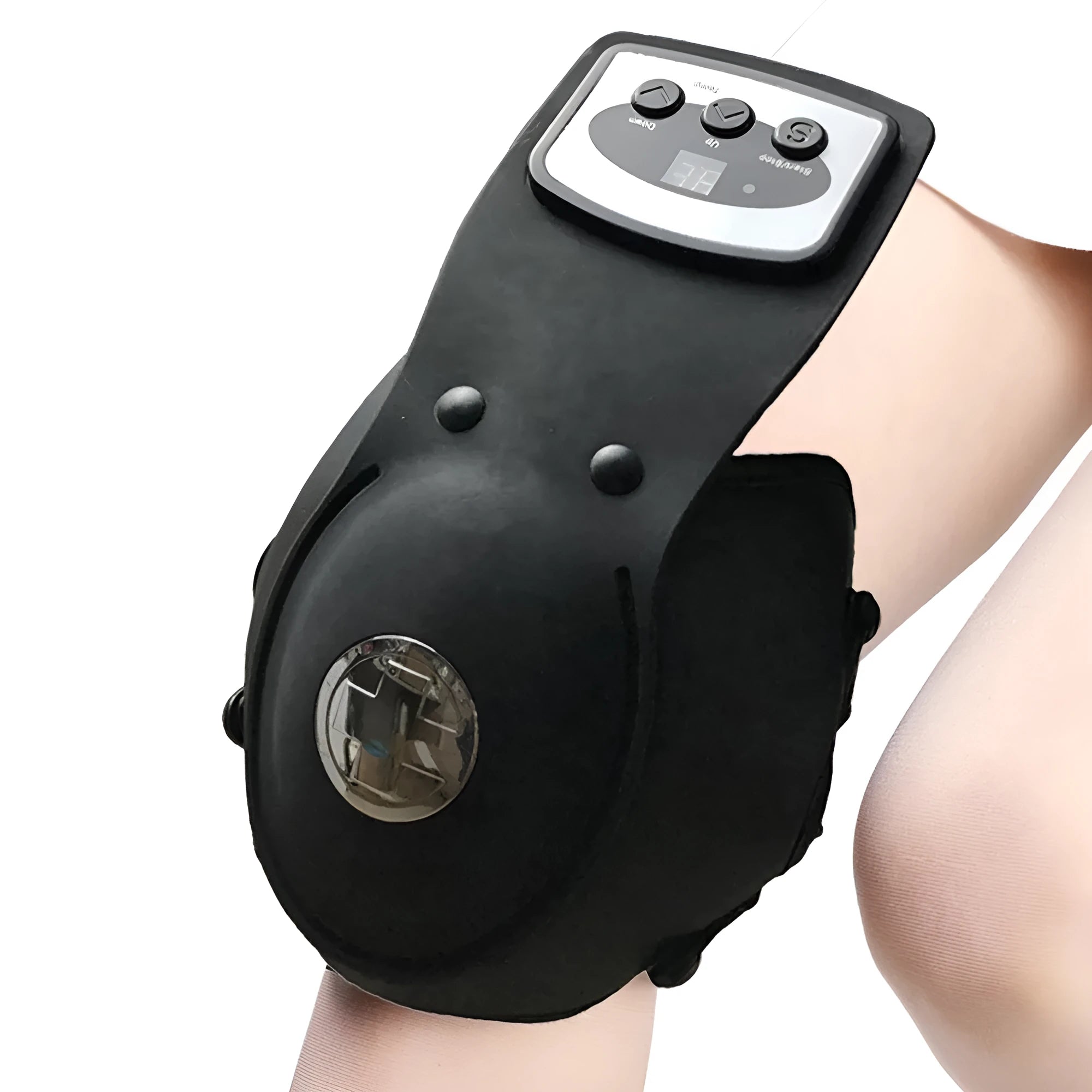 Knee and joint massager with infrared heat therapy, adjustable temperature control 45-65℃, includes knee and shoulder pads