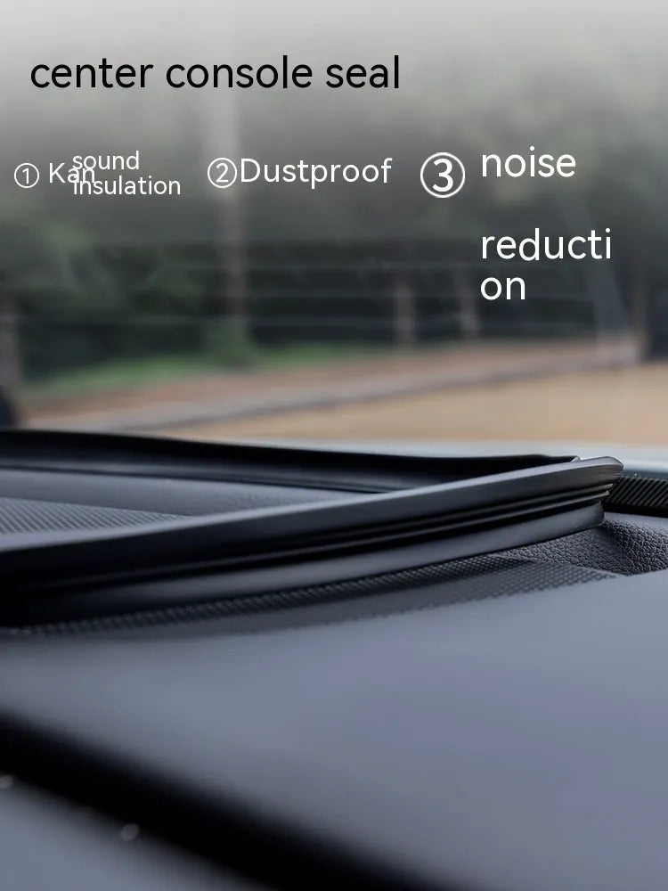 Silicone dashboard soundproof seal strip for Mitsubishi Outlander, 1.6 metres long.