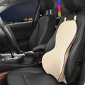 Memory cotton car lumbar support cushion in universal size on a car seat