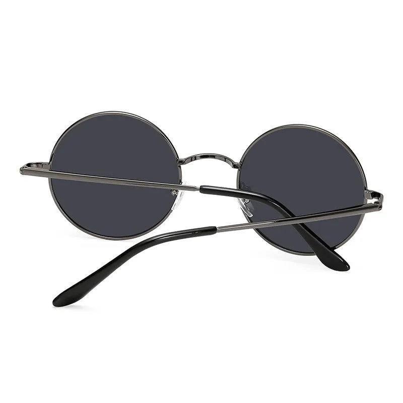 Polarised sunglasses with metal frame, resin circular polariser lens, gun frame gray colour