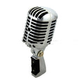 All-metal dynamic stage microphone in retro design with heart-shaped directivity pattern