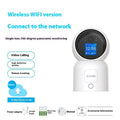 Zhou Shi wireless indoor home security camera with large screen display mounted on bracket