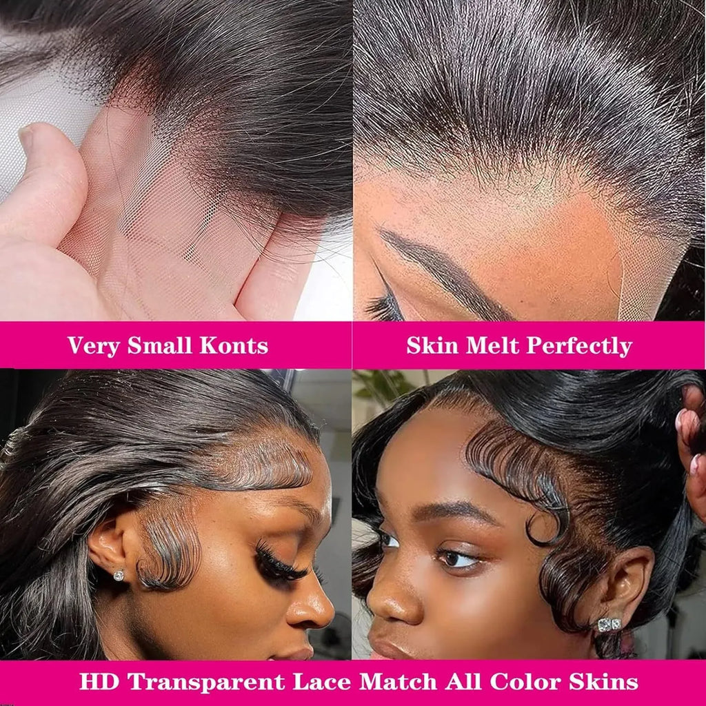 Black medium-length curly synthetic wig with full-head coverage and defined wave pattern