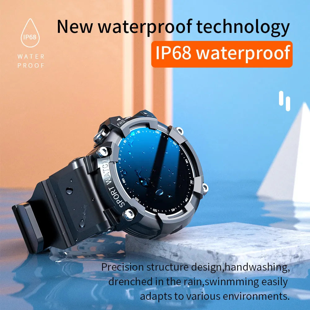 ATTACK 3 IP67 waterproof Bluetooth sports watch with colour screen on wrist.