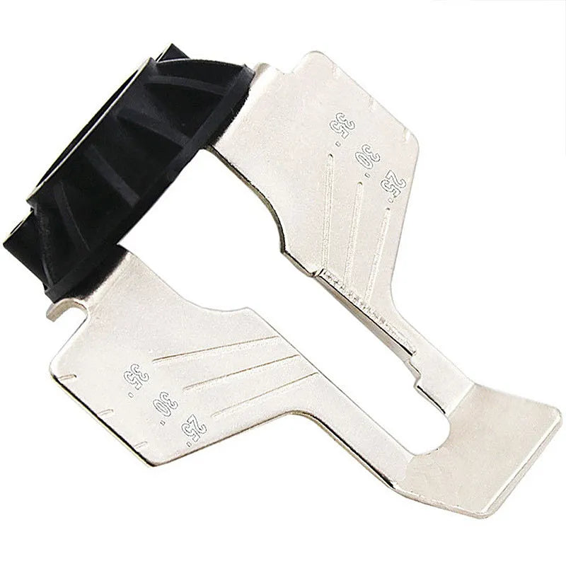 Electric grinding chain sharpening accessory set with high speed steel attachment, polishing tools, and ruler