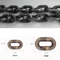 Simulation dog leash prop in bronze antique silver or black colours for video cosplay