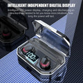 X10 Bluetooth wireless headset with charging case showing black colour option