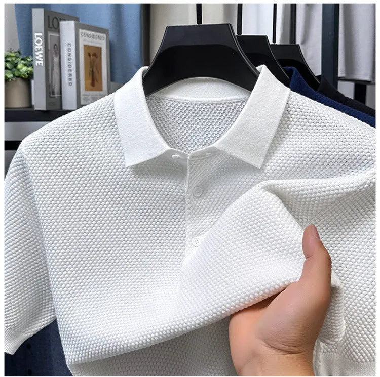 Loose fit pure cotton short sleeve sweater in oversized pullover style