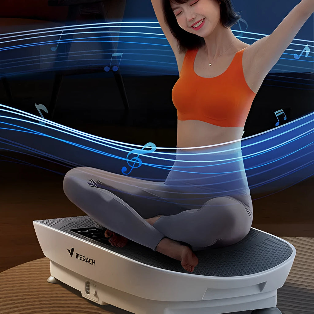Portable smart power board massage unit in grey or pink colour with 58x38x16cm dimensions