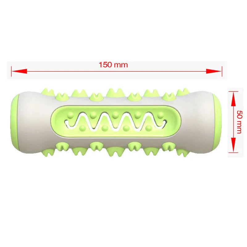Pet chew-resistant teeth cleaning stick with nylon and TPR construction, blue colour, designed for dog dental tartar removal