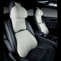 Car neck pillow and lumbar support pillow set with wave pattern in choice of five colours.