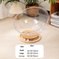 Transparent acrylic cat space capsule bed with bathtub design in multiple size options