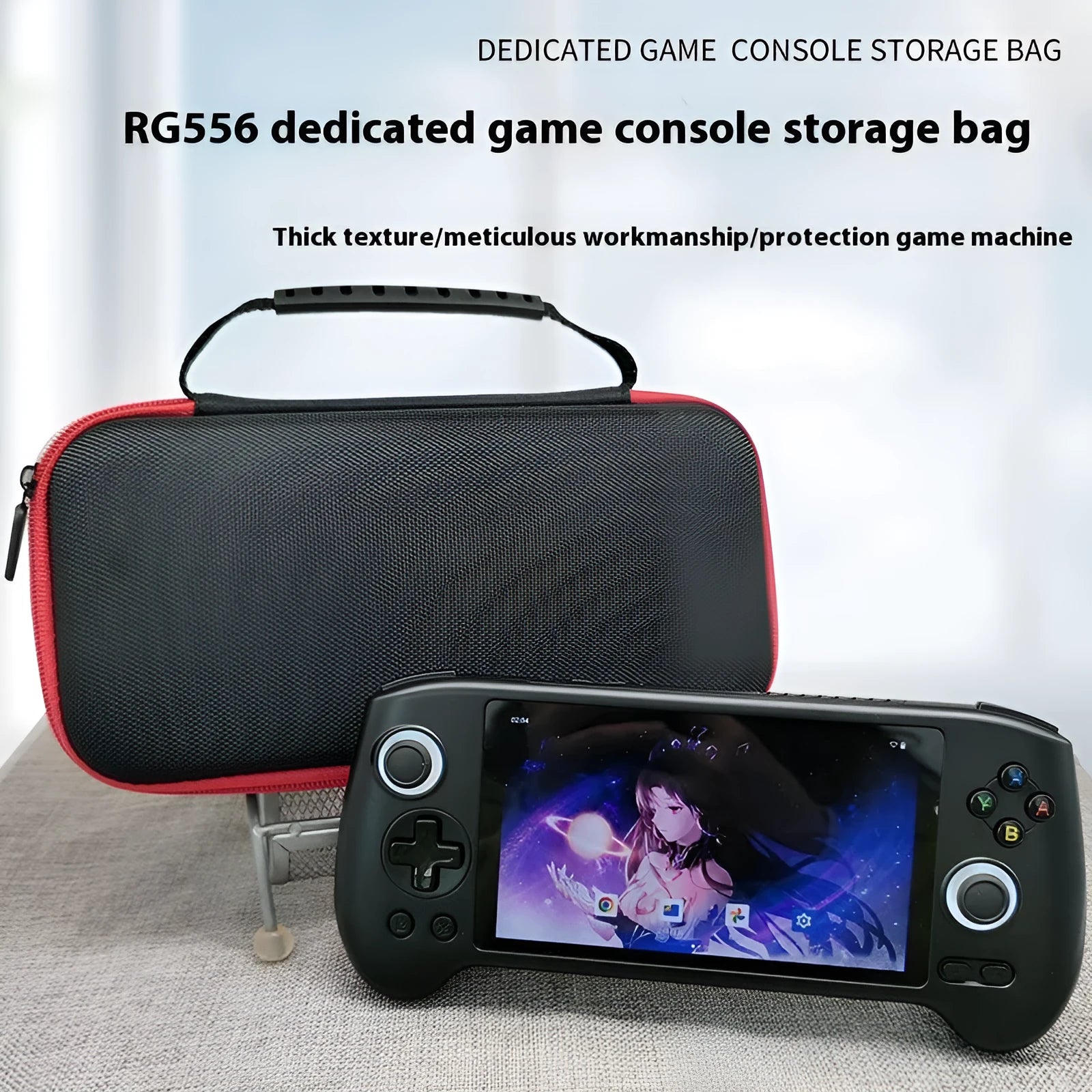 Black 1680D portable storage bag for RG556 digital installation machine with dimensions 255x130x50mm